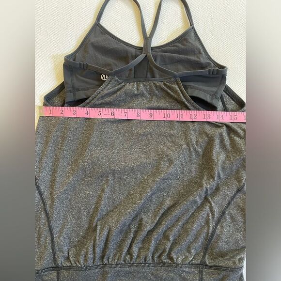Lulelemon Athletica Women's Racerback Top Size 4 Black and Gray - Picture 10 of 11